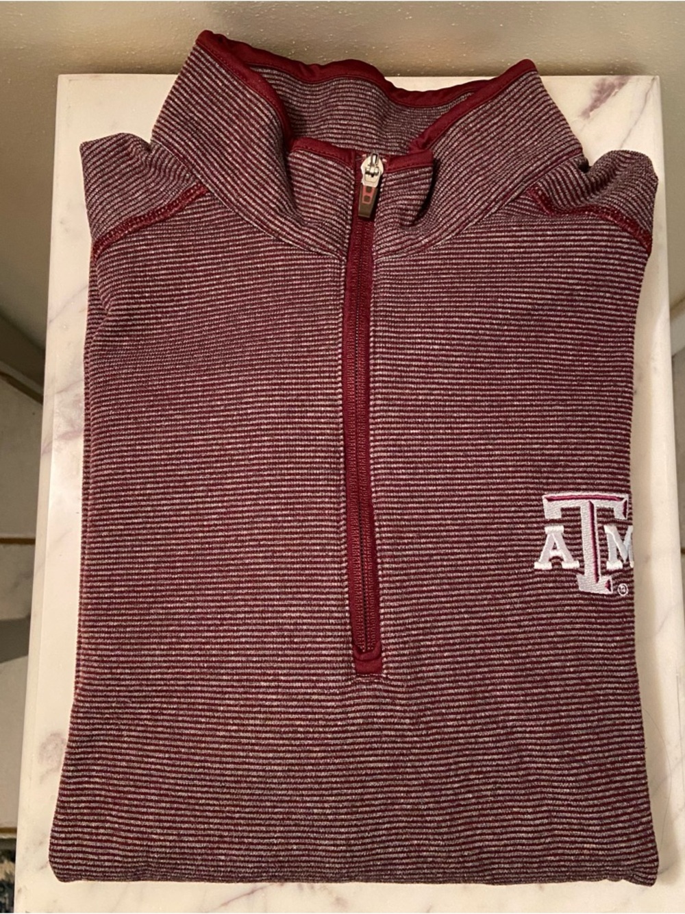✨NWOT Antigua Texas A&M Maroon Quarter-Zip Men's Sweater
